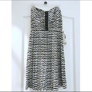 Billabong Black And White Patterned Dress small